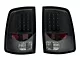 Version 2 LED Tail Lights; Matte Black Housing; Clear Lens (09-18 RAM 1500 w/ Factory Halogen Tail Lights)