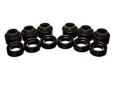 Body Mount Bushings; Polyurethane; Black (94-01 RAM 1500 Regular Cab)