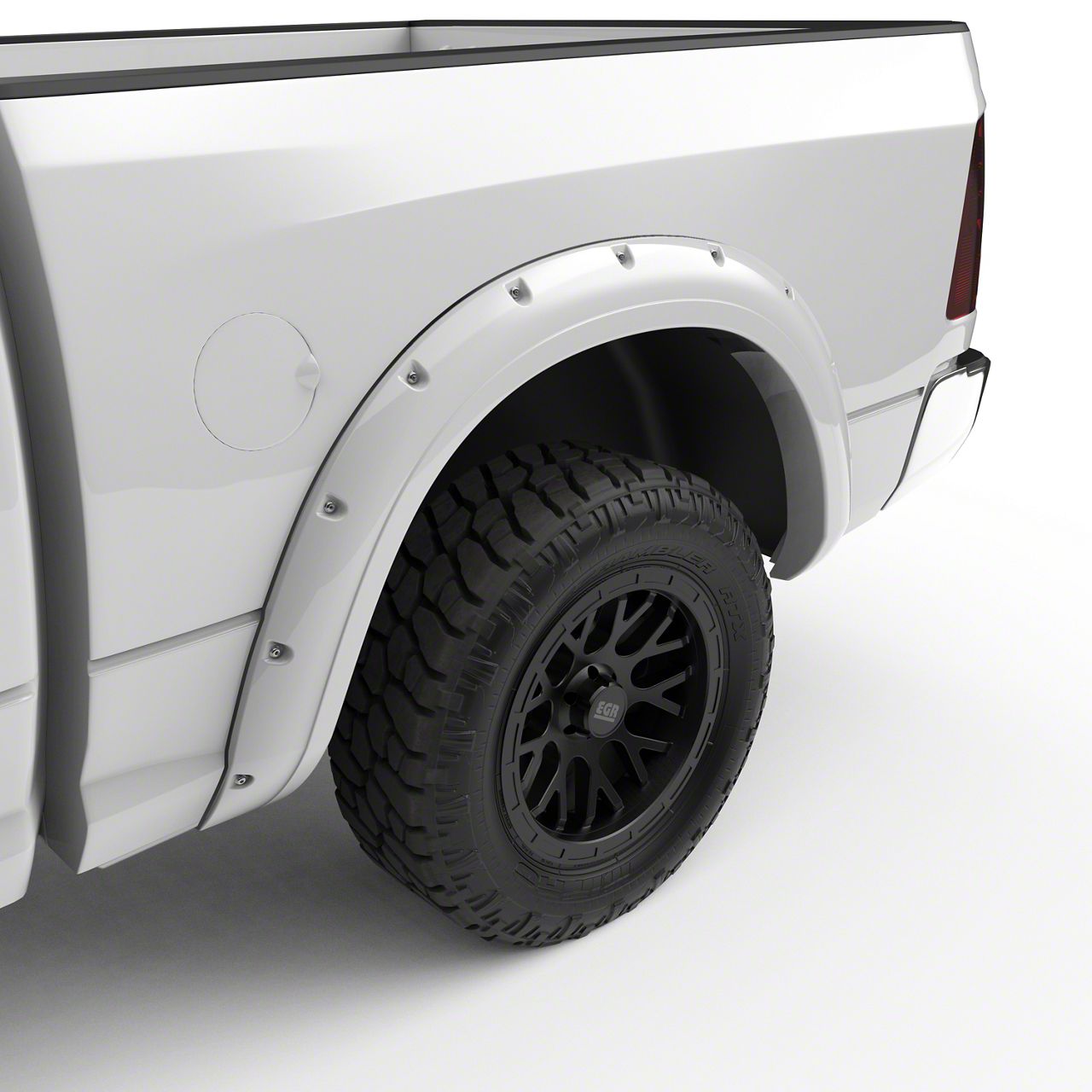 EGR RAM 1500 Bolt-On Style Fender Flares; Bright White