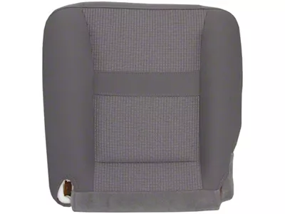 Replacement Bottom Bucket Seat Cover; Driver Side; Medium Slate Gray Cloth (06-08 RAM 1500 SLT w/ Seat Flap)