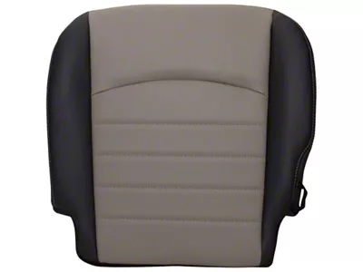 Replacement Bucket Seat Bottom Cover; Driver Side; Dark Slate with Medium Graystone Insert (09-12 RAM 1500 ST)