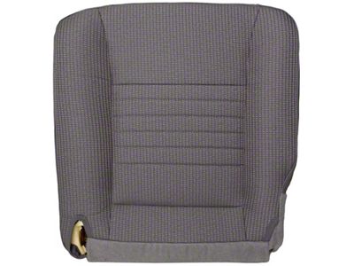 Replacement Bucket Seat Bottom Cover; Driver Side; Medium Slate Gray Cloth (06-08 RAM 1500 ST)