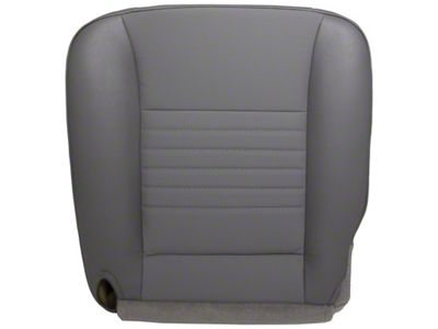 Replacement Bucket Seat Bottom Cover; Driver Side; Medium Slate Gray Vinyl (06-08 RAM 1500 ST)