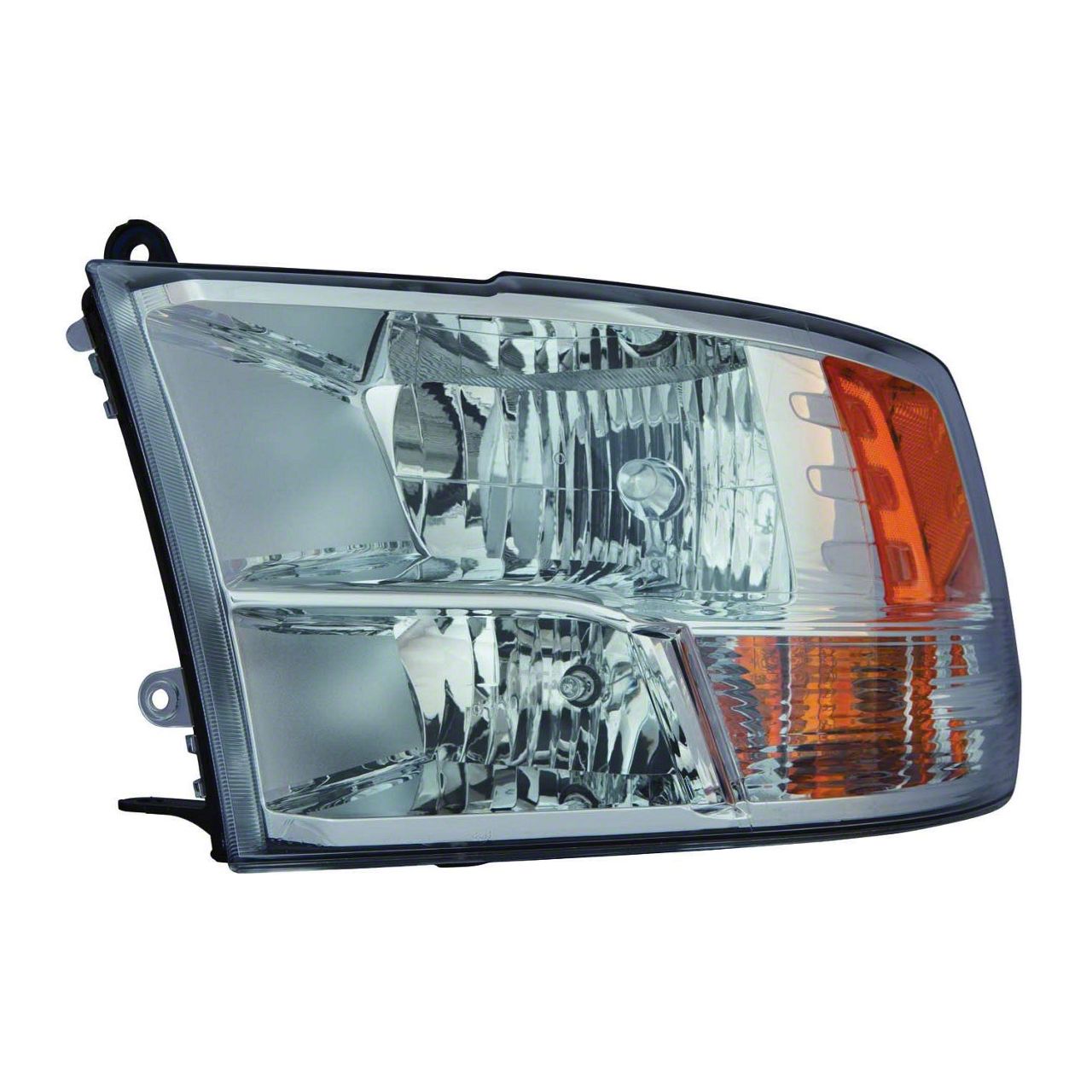 CAPA Certified Driver Side Headlight For 2013-2018 Ram 1500 - Black Interior (Halogen)