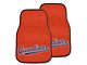 Carpet Front Floor Mats with Cleveland Guardians Logo; Red (Universal; Some Adaptation May Be Required)