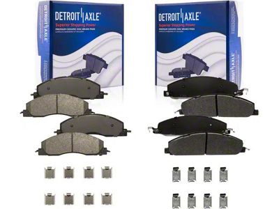 Ceramic Brake Pads; Front and Rear (2012 RAM 1500 Tradesman HD)