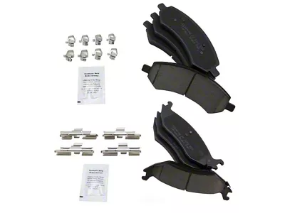 Ceramic Brake Pads; Front and Rear (06-18 RAM 1500, Excluding SRT-10 & Mega Cab)