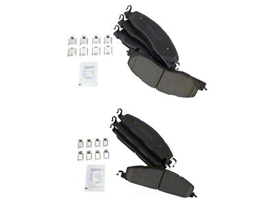 Ceramic Brake Pads; Front and Rear (2012 RAM 1500 Tradesman HD)