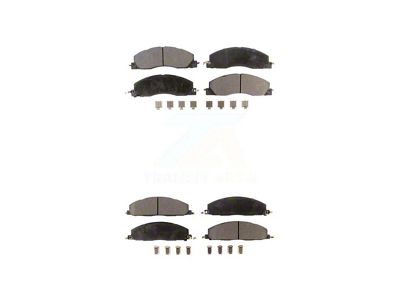 Ceramic Brake Pads; Front and Rear (2012 RAM 1500 Tradesman HD)