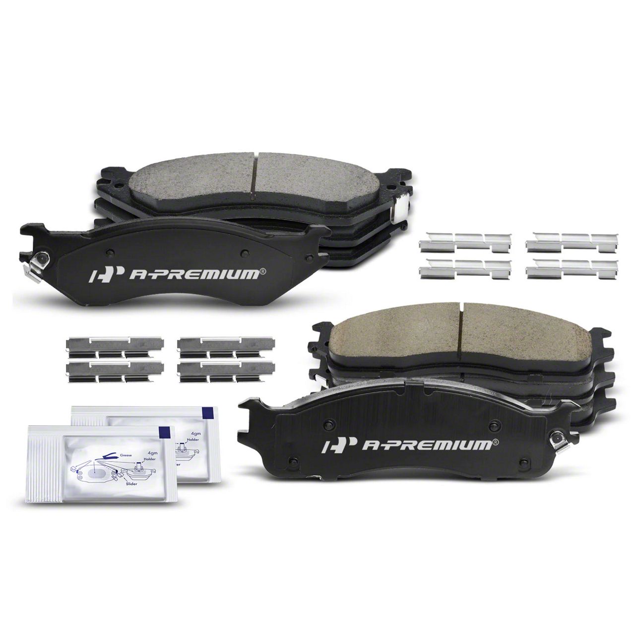 SCITOO Front Ceramic Brake Pads For Ram 1500 2500 3500 Truck (2WD/4WD) – 4-Piece Set