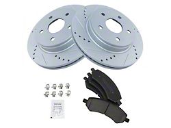 Ceramic Performance 5-Lug Brake Rotor and Pad Kit; Front (06-18 RAM 1500, Excluding SRT-10 & Mega Cab)