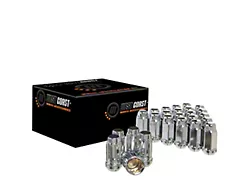 Chrome Bulge Acorn Lug Nuts; 9/16-18; Set of 20 (02-11 RAM 1500)