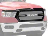 Chrome Delete Grille Overlay; Gloss Black (19-24 RAM 1500, Excluding Limited, Limited Long Horn, Rebel & TRX)