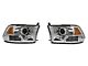 Raxiom Super White LED Halo Projector Headlights; Chrome Housing; Clear Lens (09-18 RAM 1500 w/ Factory Halogen Non-Projector Headlights)