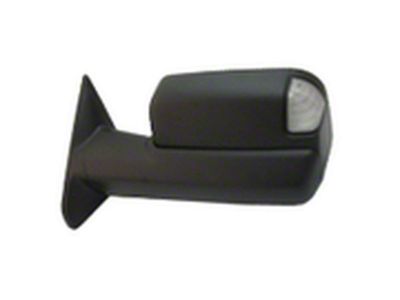 Replacement Manual Outside Rear View Towing Mirror; Driver Side; Chrome (12-13 RAM 1500)