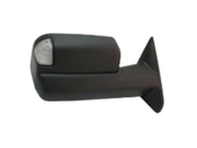 Replacement Manual Outside Rear View Towing Mirror; Passenger Side; Chrome (12-13 RAM 1500)
