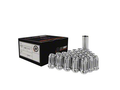 Chrome Spline Lug Nuts; M14x1.5; Set of 20 (12-18 RAM 1500)