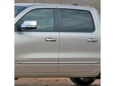 ChromeLine Body Side Molding; Bright White (19-24 RAM 1500 Crew Cab)