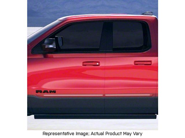ChromeLine Body Side Molding; Delmonico Velvet Red Pearl (19-24 RAM 1500 Quad Cab)