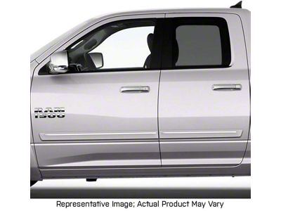 ChromeLine Body Side Molding; Diamond Black Crystal Pearl (09-18 RAM 1500 Quad Cab)