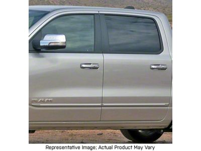 ChromeLine Body Side Molding; Diamond Black Crystal Pearl (19-25 RAM 1500 Crew Cab)
