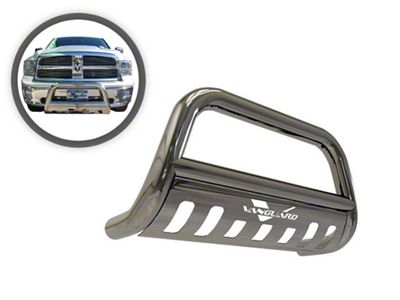Classic Bull Bar with Skid Plate; Stainless Steel (09-18 RAM 1500, Excluding Rebel)