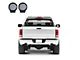 Classic Roll Bar for Tonneau Cover with 9-Inch Black Round Flood LED Lights; Stainless Steel (09-18 RAM 1500)