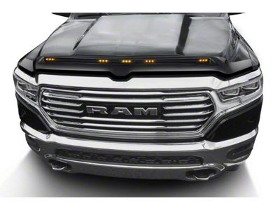Aeroskin LightShield Color-Match Hood Protector; Brilliant Black Crystal (16-18 RAM 1500)