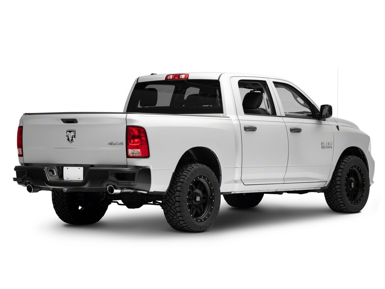 RAM 1500 Corner Step Style Steel Rear Bumper; Not Pre-Drilled for ...