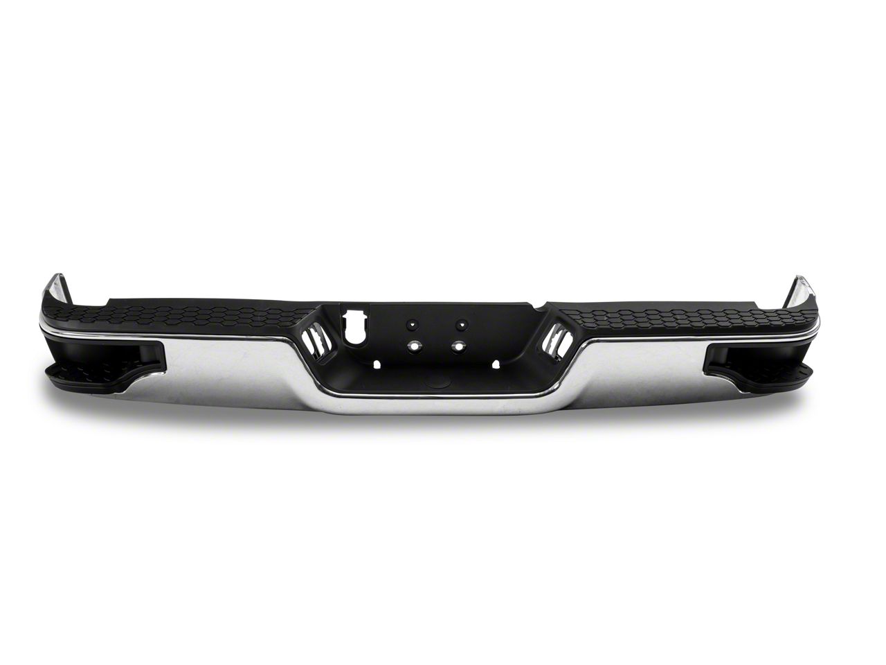 RAM 1500 Corner Step Style Steel Rear Bumper; Not Pre-Drilled for ...