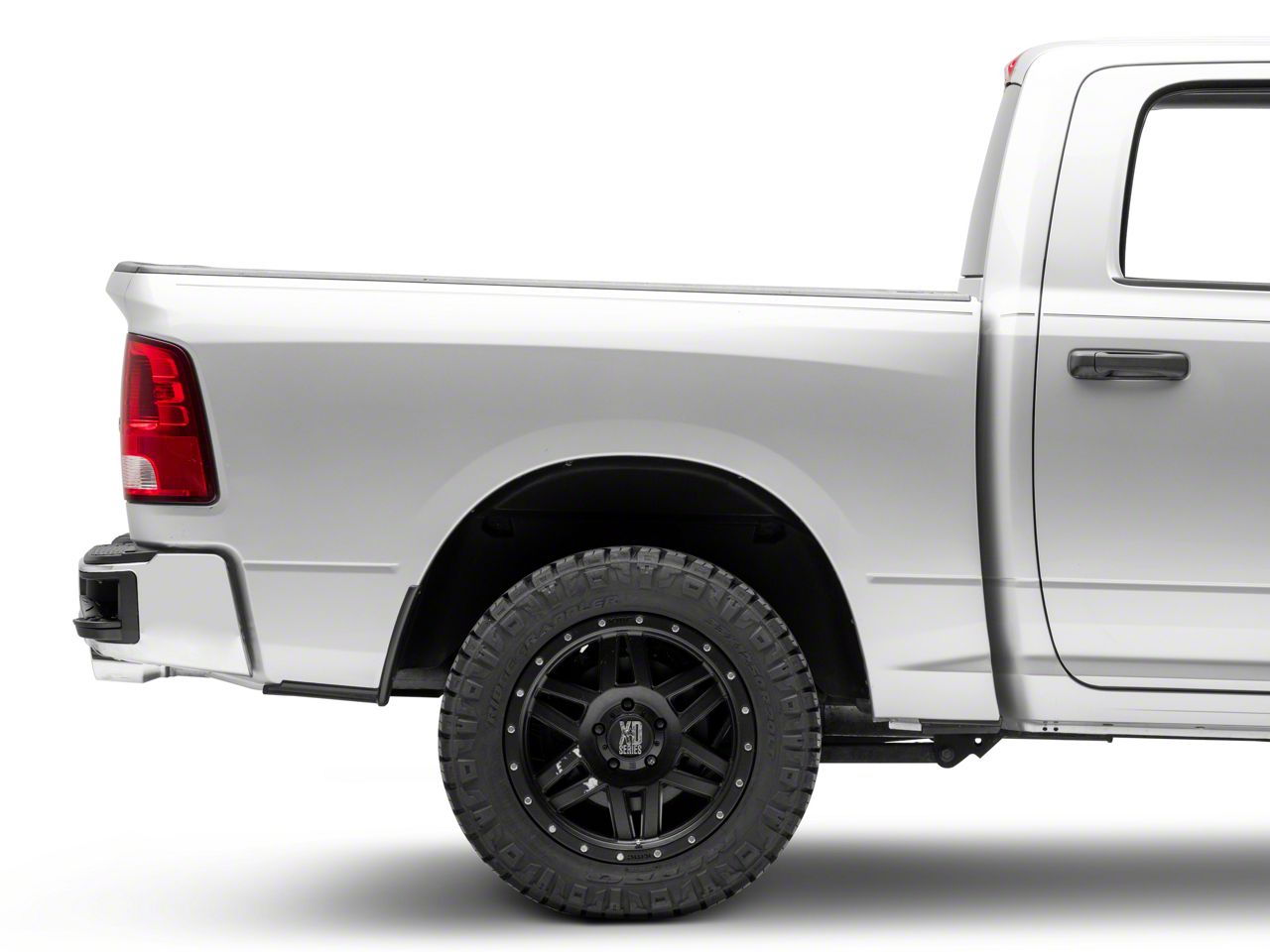 RAM 1500 Corner Step Style Steel Rear Bumper; Not Pre-Drilled for ...
