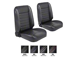 Cruiser Collection Classic Bucket Seats; Black Madrid Vinyl (94-01 RAM 1500 Regular Cab)