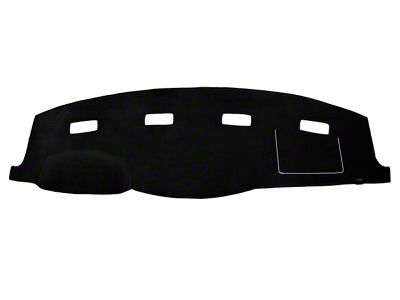 Custom Fit Dash Cover; Velour Black (06-08 RAM 1500)