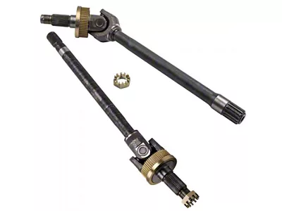 Dana 44 U-Joint Axle Assemblies; Driver and Passenger Side (94-01 4WD RAM 1500 w/ Dana 44 Disconnect Front Axle)