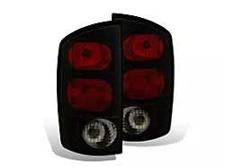 Raxiom Axial Series Tail Lights; Black Housing; Dark Smoked Lens (02-05 RAM 1500)