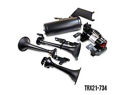 Direct Fit Onboard Air System and Model 730 Demon Triple Train Horn (21-24 RAM 1500 TRX)