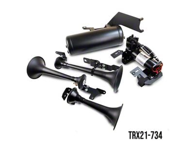 Direct Fit Onboard Air System and Model 730 Demon Triple Train Horn (21-24 RAM 1500 TRX)