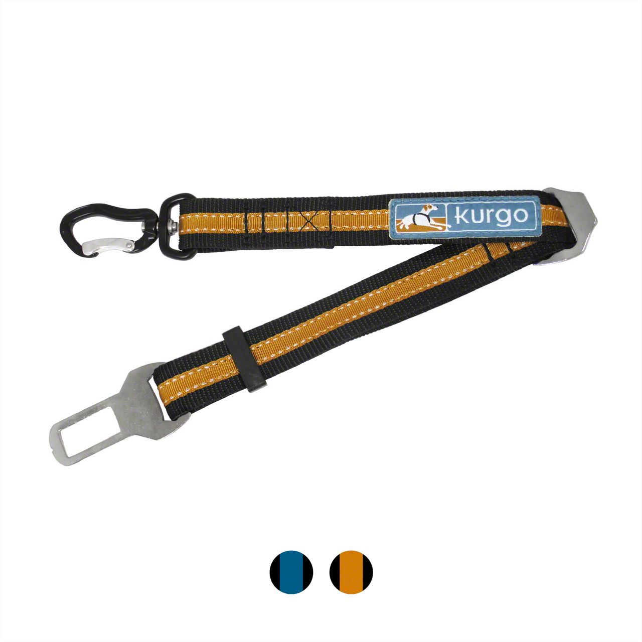 Direct to Seatbelt Swivel Tether; Black/Orange