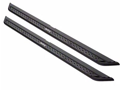 Go Rhino Dominator Xtreme DSS Slider Side Step Bars; Textured Black (19-25 RAM 1500 Quad Cab)