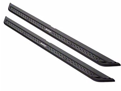 Go Rhino Dominator Xtreme DSS Slider Side Step Bars; Textured Black (19-24 RAM 1500 Quad Cab)
