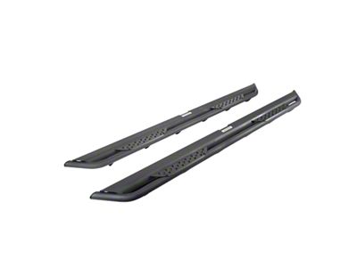 Go Rhino Dominator Xtreme DT Side Step Bars; Textured Black (19-24 RAM 1500 Quad Cab)