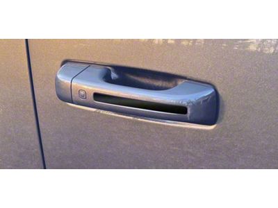 Door Handle Accent Decals; Gloss Black (19-24 RAM 1500)