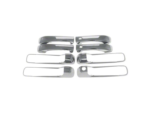 Door Handle Covers for Smart Key Applications; Chrome (13-18 RAM 1500 Crew Cab)