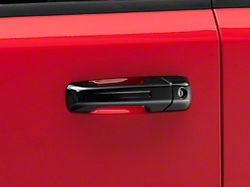 Chrome Delete Door Handle Covers; Gloss Black (19-25 RAM 1500 Crew Cab)