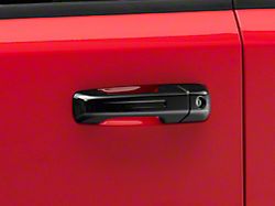 Door Handle Covers; Gloss Black (19-24 RAM 1500 Crew Cab)