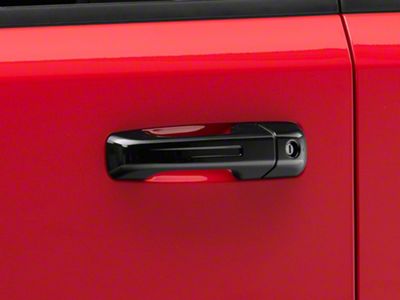 Chrome Delete Door Handle Covers; Gloss Black (19-25 RAM 1500 Crew Cab)