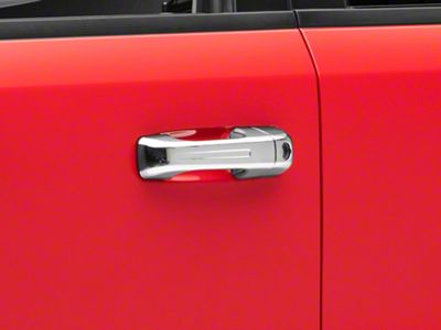 Door Handle Covers with Smart Key Opening; Chrome (19-24 RAM 1500)