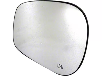 Door Mirror Glass; Heated Plastic Backed; Left; Fold-Away; Sales Code GTS; Power; Heated (02-04 RAM 1500)