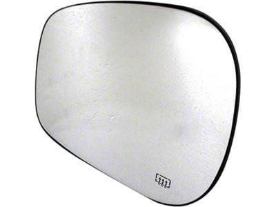 Door Mirror Glass; Heated Plastic Backed; Left; Fold-Away; Sales Code GTS; Power; Heated (02-04 RAM 1500)