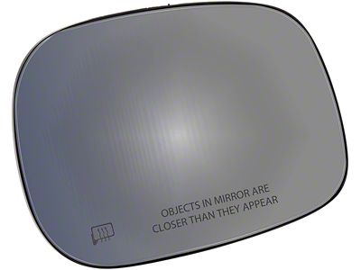 Door Mirror Glass; Heated Plastic Backed; Right; 3.375-Inch Diameter Motor Mount; Fold-Away; Power; Heated; Without Trailer Tow Package (05-08 RAM 1500)